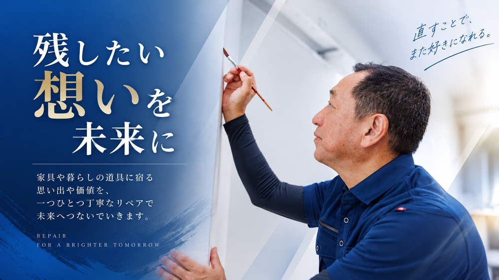 広島市南区 一つひとつ丁寧なリペア・補修で未来へつないでいきます。